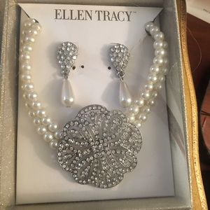 Elegant boxed jewelry set by Ellen Tracy